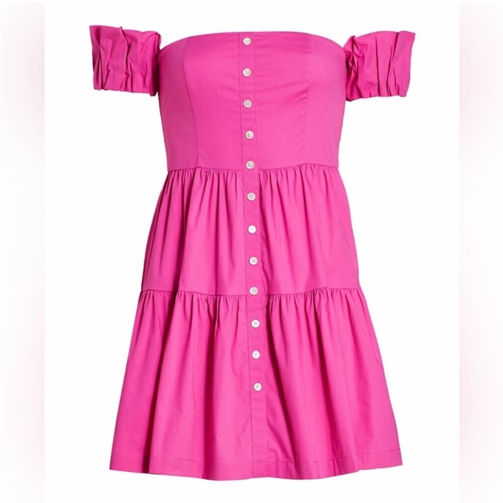 STAUD Strapless Pink Dress - Picture 5 of 8